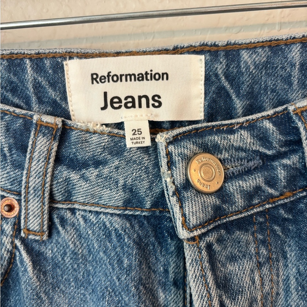 Reformation Cynthia High Rise Straight Jeans - Picture 5 of 11
